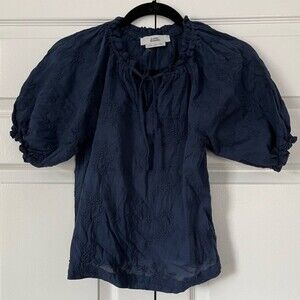 Love Bonito Navy Cotton Top Size 2
